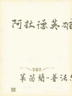 阿拉德英雄传封面