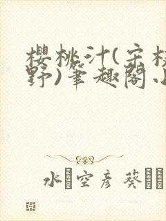 樱桃汁(宋枝江野)笔趣阁小说封面