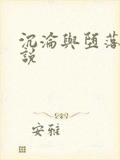 沉沦与堕落的小说