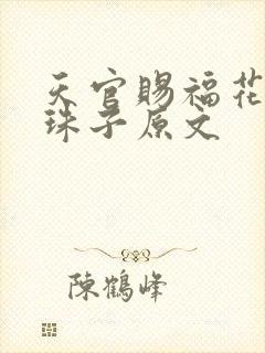 天官赐福花怜塞珠子原文