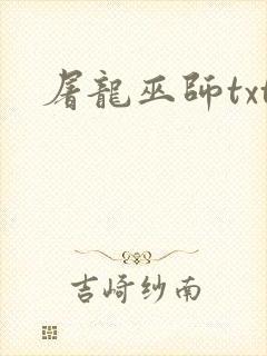 屠龙巫师txt封面