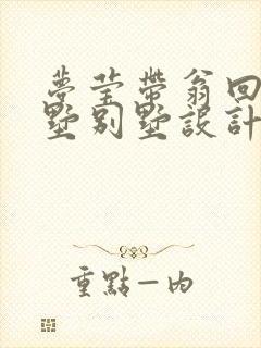 梦莹带翁回乡别墅别墅设计