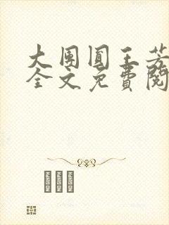 大团圆王芳高敏全文免费阅读封面