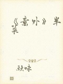 《意外》半截白菜封面