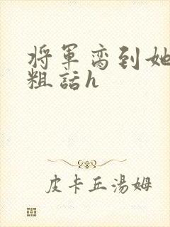 将军脔到她哭h粗话h