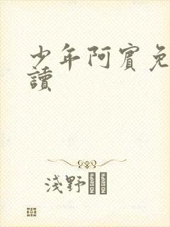少年阿宾免费阅读