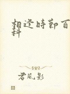 相逢时节百度百科封面