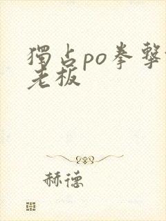 独占po拳击馆老板