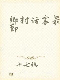 乡村活寡最新章节