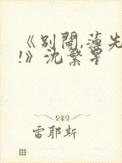 《别闹,薄先生!》沈繁星