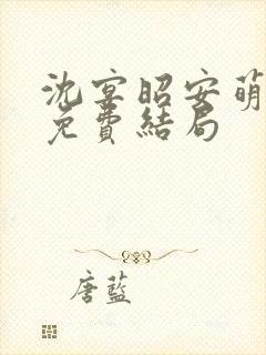 沈宴昭安萌全文免费结局