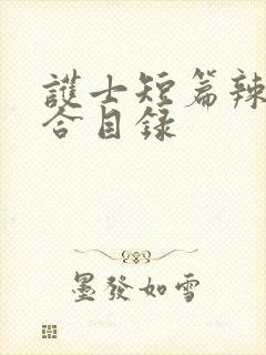 护士短篇辣文集合目录封面