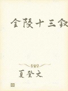 金陵十三钗原著