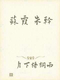 苏霞 朱干