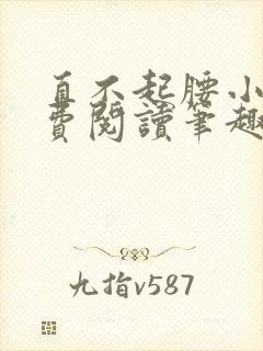 直不起腰小说免费阅读笔趣阁无弹窗