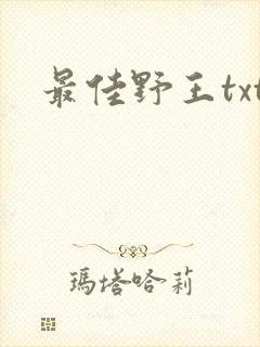 最佳野王txt