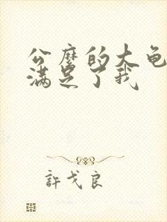 公么的大龟强大满足了我