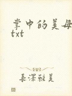 掌中的美母版主txt
