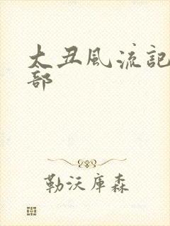 大丑风流记第二部封面