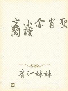 言小念肖圣免费阅读