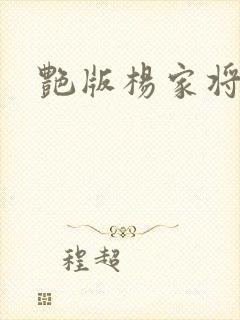 艳版杨家将封面