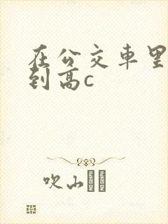 在公交车里c弄到高c