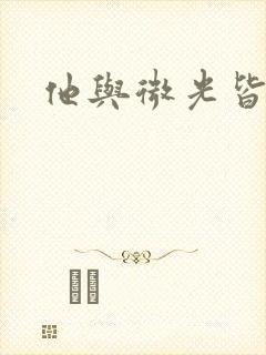 他与微光皆倾城封面