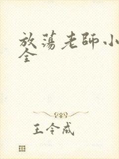 放荡老师小说大全