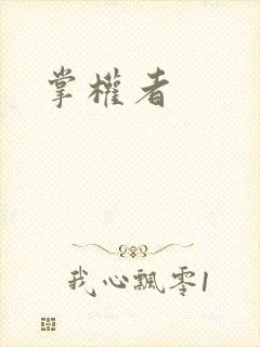 掌权者封面