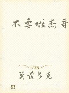 不要啦杰哥封面