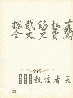 总裁的私有宝贝全文免费阅读