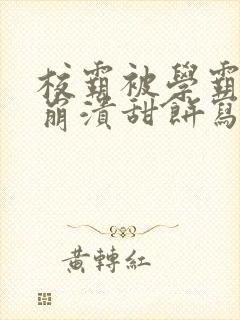 校霸被学霸玩到崩溃甜饼写手