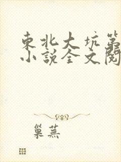 东北大坑第二部小说全文阅读封面
