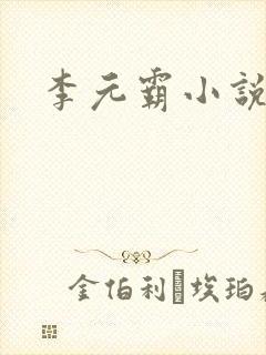 李元霸小说