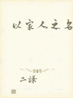 以家人之名小说