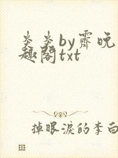 炎炎by霁晚笔趣阁txt封面