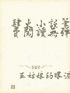 肆火小说笔趣免费阅读无弹窗