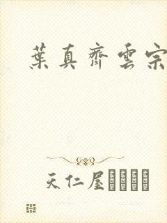 叶真齐云宗免费