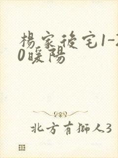 杨家后宅1-20暖阳封面