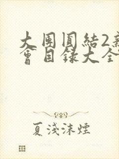 大团圆结2亲情会目录大全免费阅读