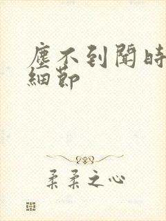 尘不到闻时顶腰细节