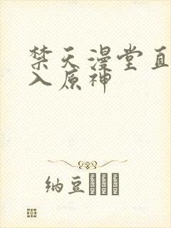 禁天漫堂直接进入原神封面