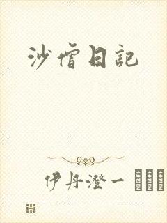 沙僧日记封面