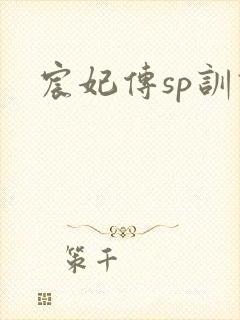 宸妃传sp训诫