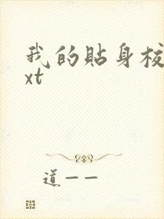 我的贴身校花txt