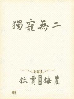 独宠无二封面