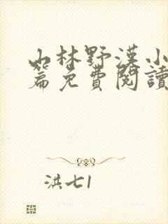 山林野汉小说全篇免费阅读封面