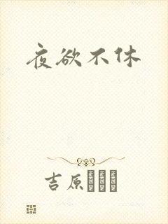 夜欲不休封面