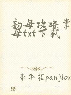 韵母攻略掌中美母txt下载