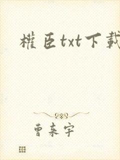 权臣txt下载